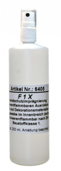 Brandschutzimprägnierung F1X  250ml Spray DIN 1402 B1 Naturfasern